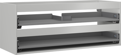 Mexen Box-A корпус за шкаф за мивка 120 см, 2 чекмеджета, сив мат - 91AX0-1200-470-2-62
