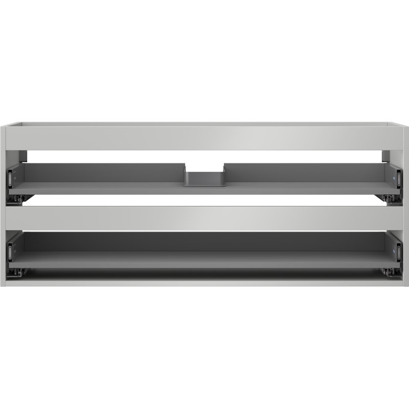 Mexen Box-A корпус на шкаф за умивалник 120 см, 2 чекмеджета, сив мат - 91AX0-1200-470-2-62