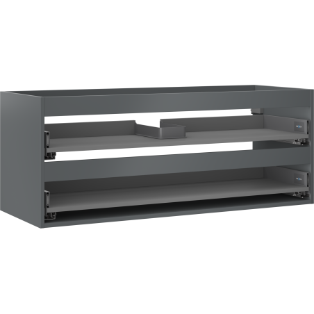 Mexen Box-A корпус на шкаф под мивка 120 см, 2 чекмеджета, графит мат - 91AX0-1200-470-2-66