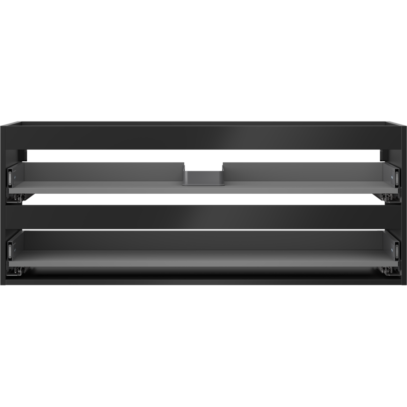 Mexen Box-A корпус за шкафче за мивка 120 cm, 2 чекмеджета, черен мат - 91AX0-1200-470-2-71