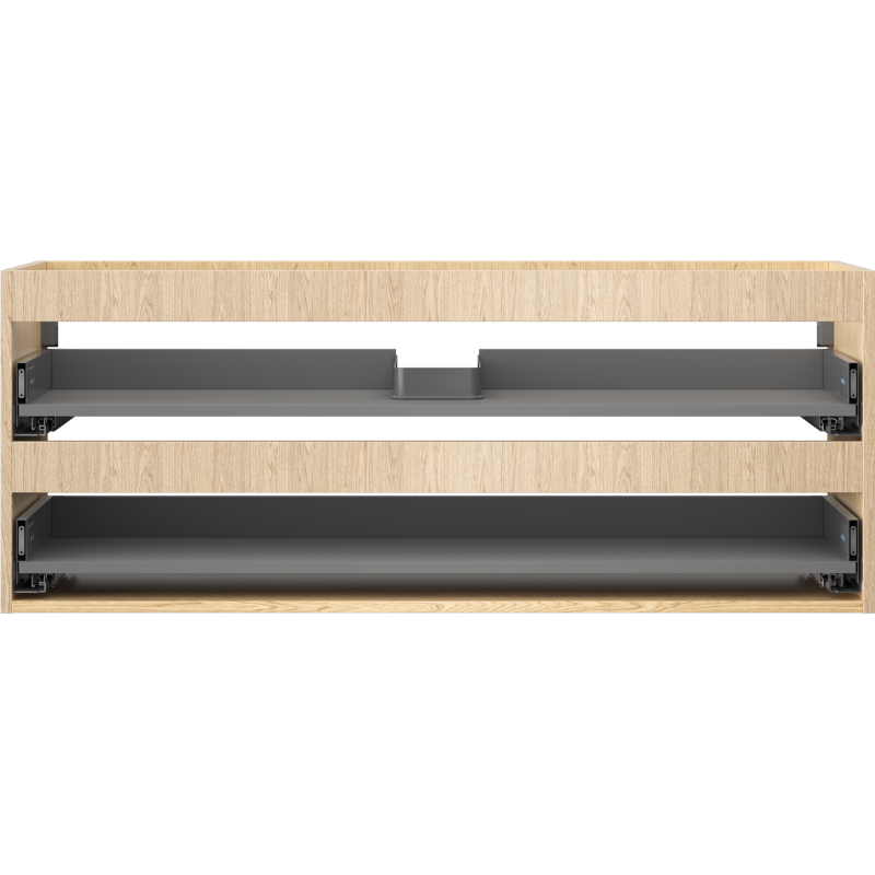 MEXEN Box-A корпус мебели под умивалник 120 см, 2 чекмеджета, дъб - 91AX0-1200-470-2-81