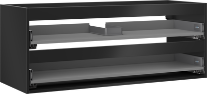 Mexen Box-A корпус за шкафче за мивка 120 cm, 2 чекмеджета, черен мат - 91AX0-1200-470-2-71
