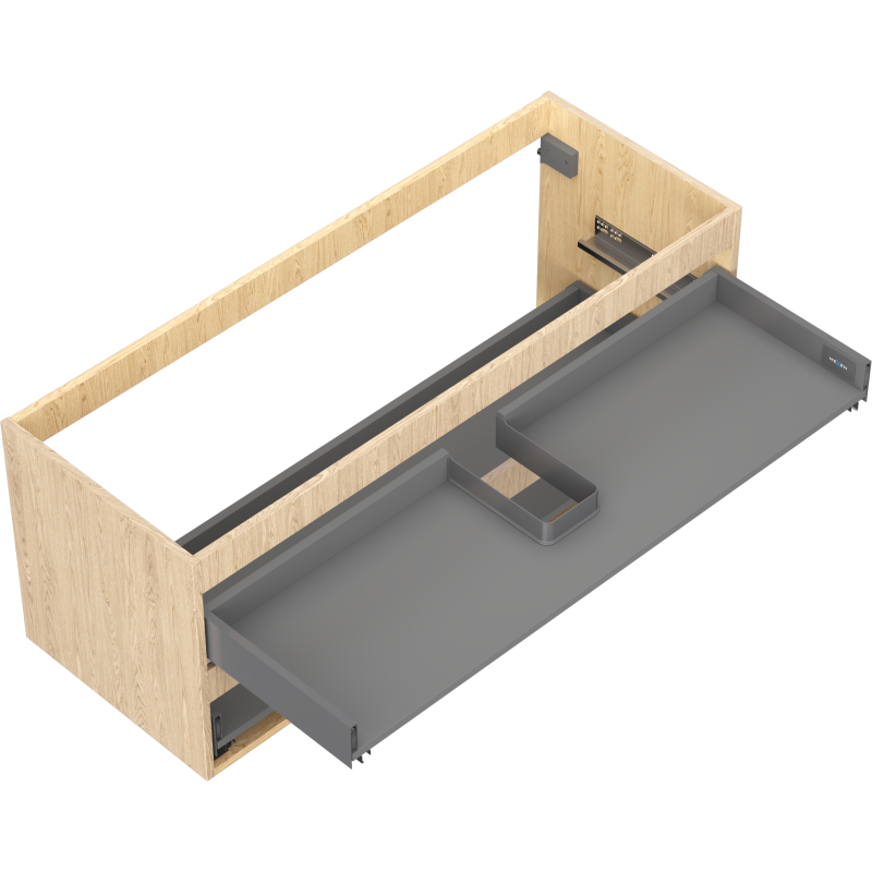 MEXEN Box-A корпус мебели под умивалник 120 см, 2 чекмеджета, дъб - 91AX0-1200-470-2-81
