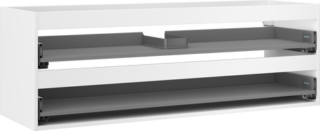 Mexen Box-A корпус на шкаф под мивка 140 см, 2 чекмеджета, бял мат - 91AX0-1400-470-2-01