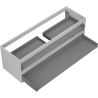 Кутия корпус за мивка Mexen Box-A 140 см, 2 чекмеджета, сив мат - 91AX0-1400-470-2-62