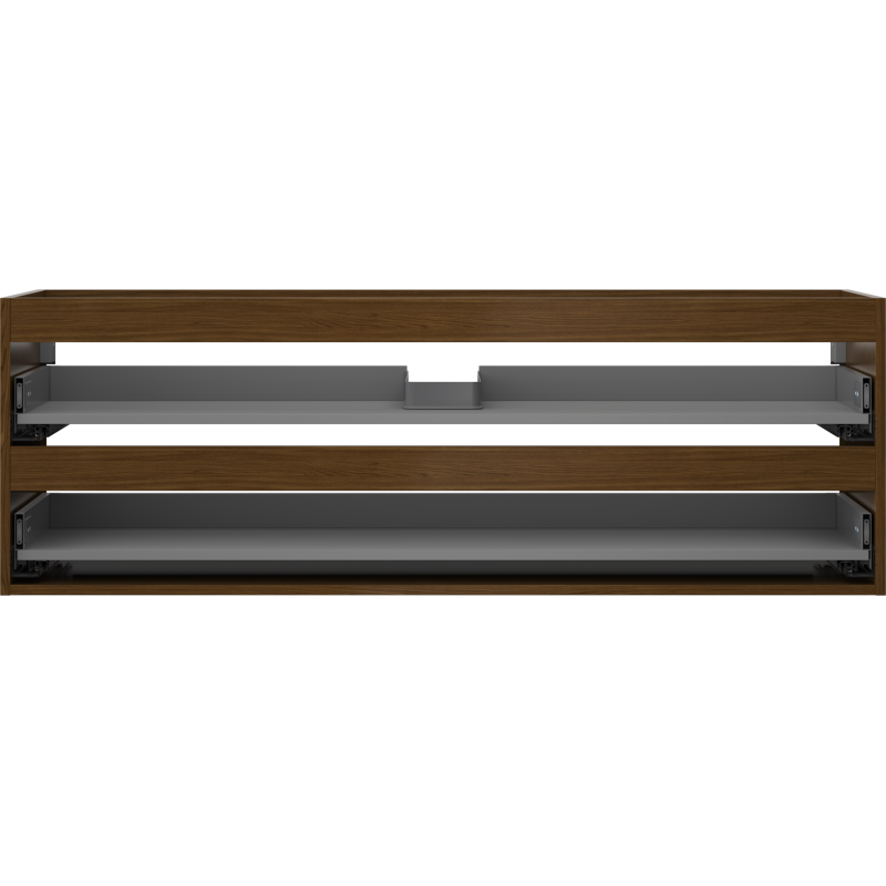 Mexen Box-A корпус за шкаф под мивка 140 см, 2 чекмеджета, орех - 91AX0-1400-470-2-86