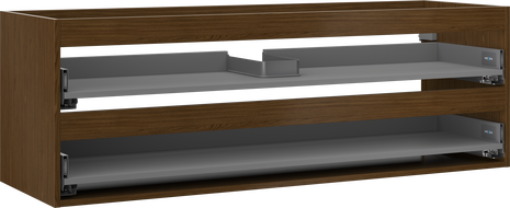 Корпус на шкафа под умивалник Mexen Box-A 140 см, 2 чекмеджета, орех - 91AX0-1400-470-2-86
