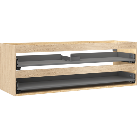 Корпус за умивалник Mexen Box-A 140 см, 2 чекмеджета, дъб - 91AX0-1400-470-2-81