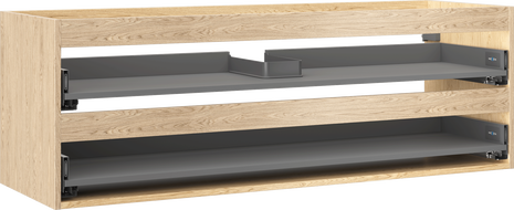 Mexen Box-A корпус за шкаф под мивка 140 см, 2 чекмеджета, дъб - 91AX0-1400-470-2-81