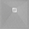 Mexen Stone+ композитен квадратен поддушов корито 70 x 70 см, сиво-бетон - 44617070