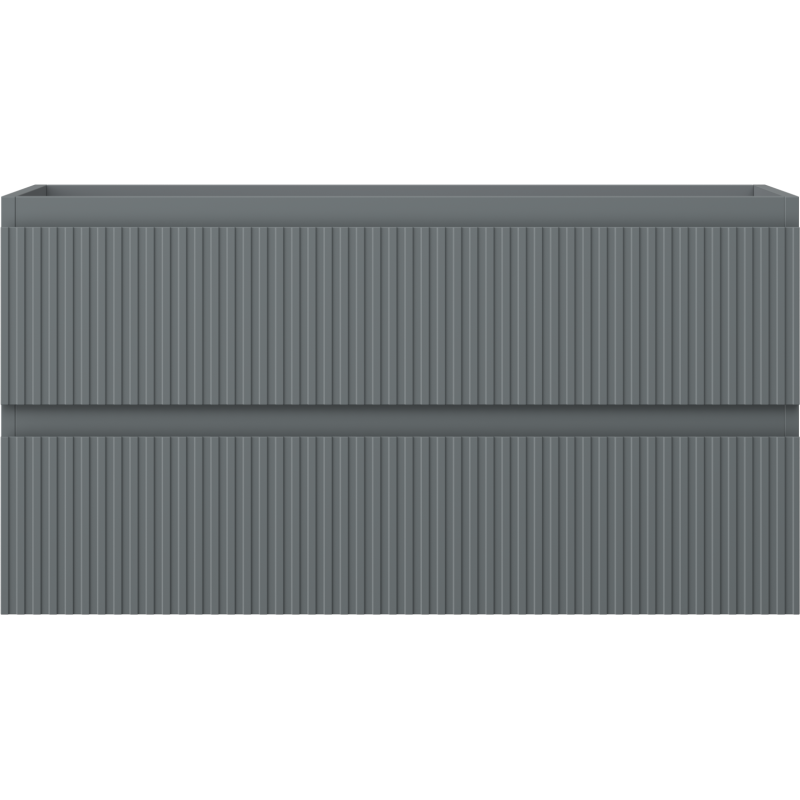 Mexen Rivel шкафче за баня под мивка 90 см, 2 чекмеджета, гравирано, графит мат - 91A20-09047-2-BFF66