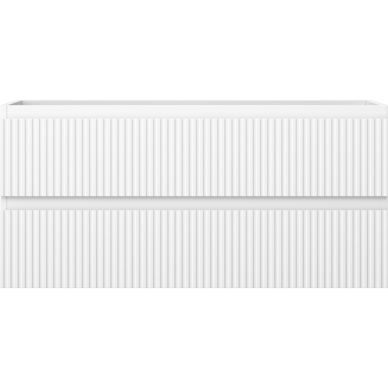 Mexen Rivel баня шкаф под мивка 100 см, 2 чекмеджета, релефен, бял мат - 91A20-10047-2-BFF01