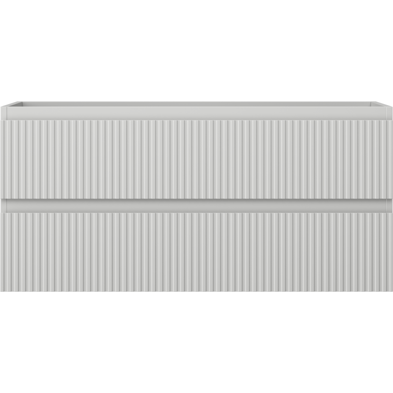 Mexen Rivel Шкаф за баня за мивка 100 см, 2 чекмеджета, оребрен, сив мат - 91A20-10047-2-BFF62