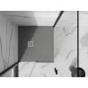 Mexen Stone+ квадратен композитен душ корито 90 x 90 см, сив бетон - 44619090