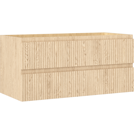 Mexen Rivel шкаф за баня за мивка 100 см, 2 чекмеджета, релефен, дъб