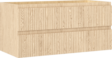 Mexen Rivel шкаф за баня 100 см, 2 чекмеджета, оребрен, дъб - 91A20-10047-2-BFF81