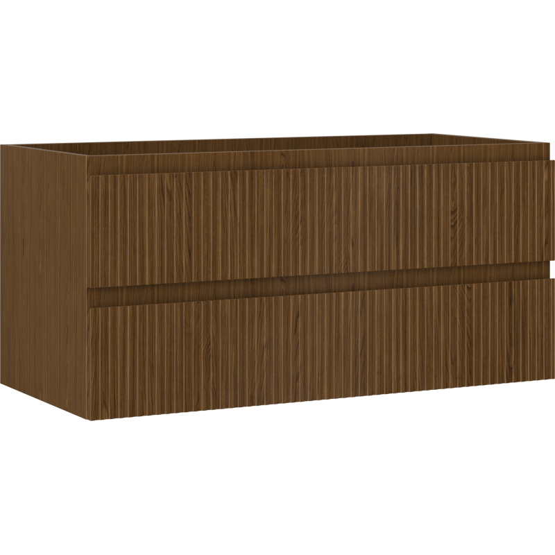 Mexen Rivel шкаф за баня под мивка 100 см, 2 чекмеджета, релефен, орех - 91A20-10047-2-BFF86