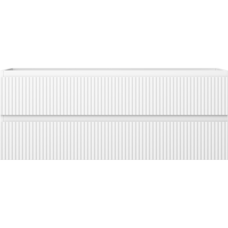 Mexen Rivel шкаф за баня под мивка 120 см, 2 чекмеджета, оребрена, бяла матова - 91A20-12047-2-BFF01