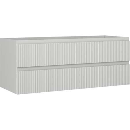 Mexen Rivel шкаф за баня за мивка 120 см, 2 чекмеджета, гофрирана, сива мат - 91A20-12047-2-BFF62