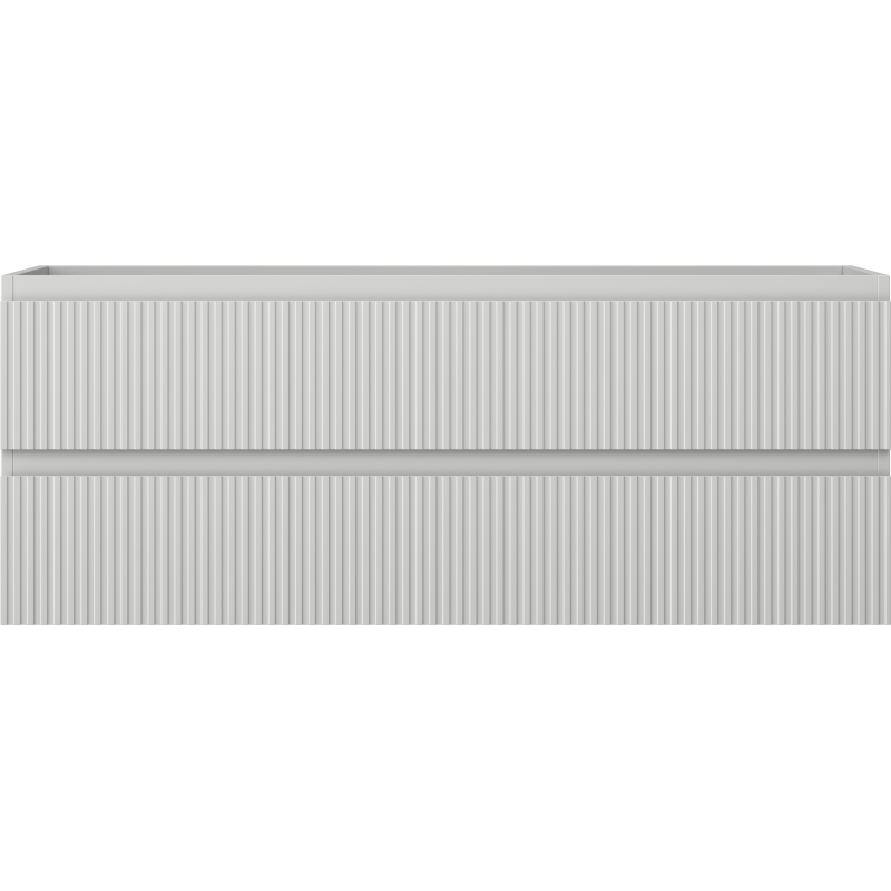 Mexen Rivel шкаф за баня за мивка 120 см, 2 чекмеджета, гофрирана, сива мат - 91A20-12047-2-BFF62