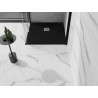 Mexen Stone+ Квадратен композитен душ под 70 x 70 см, черен - 44707070