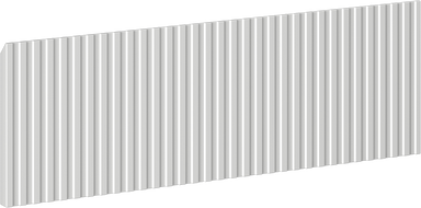 Mexen Rivel преден панел ryflowany за шкаф за баня 50 x 20 cm, сив мат - 91A20-0500-235-1-62