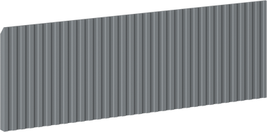 Mexen Rivel борд ryflowany за корпус на шкафче за баня 70 x 20 cm, графит мат - 91A20-0700-235-1-66