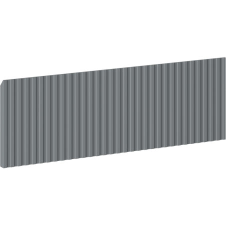 Mexen Rivel преден панел рифлован за корпус на шкаф за баня 60 x 20 см, мат графит - 91A20-0600-235-1-66