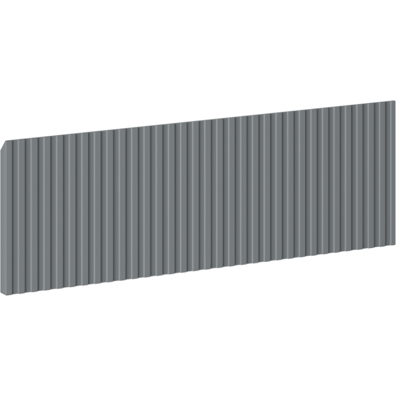 Mexen Rivel лице ryflowany за корпус на кабинет за баня 50 x 20 см, графит мат - 91A20-0500-235-1-66