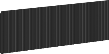 Mexen Rivel преден изглед за корпус на шкаф за баня 50 x 20 см, черно матово - 91A20-0500-235-1-71