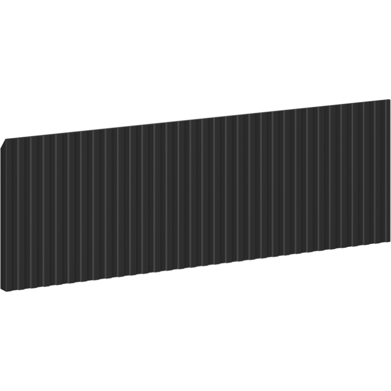 Mexen Rivel ребро на шкаф за баня 60 x 20 см, черен мат - 91A20-0600-235-1-71