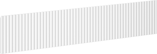 Mexen Rivel фронт ryflowany за корпус на баня 80 x 20 cm, бял мат - 91A20-0800-235-1-01