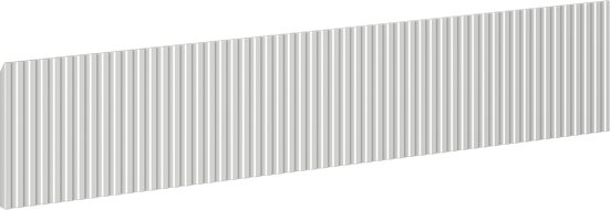 Mexen Rivel предна част за тялото на шкаф за баня 80 x 20 см, сив мат - 91A20-0800-235-1-62