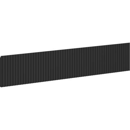 Mexen Rivel предна част, оребрена за корпус на шкаф за баня 100 x 20 cm, черен мат - 91A20-1000-235-1-71