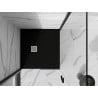 Mexen Stone+ композитен квадратен душ-басейн 70 x 70 см, черен - 44707070