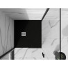 Mexen Stone+ Квадратен композитен душ под 70 x 70 см, черен - 44707070