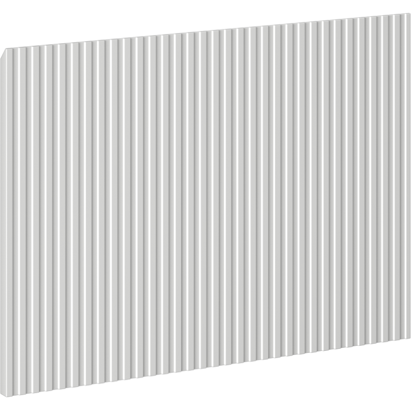Mexen Rivel челна ryflowany за корпус шкаф за баня 50 x 43,5 см, сив мат - 91A20-0500-470-1-62
