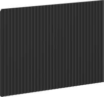 Mexen Rivel преден панел с релеф за корпус на шкаф за баня 45 x 43,5 cm, черен мат - 91A20-0450-470-1-71