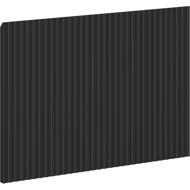 Mexen Rivel преден панел за корпус на баня шкаф 70 x 43,5 см, черен мат