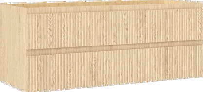 Mexen Rivel шкаф за баня под мивката 120 см, 2 чекмеджета, рифлен, дъб