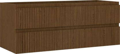 Mexen Rivel шкаф за баня за мивка 120 см, 2 чекмеджета, оребрен, орех - 91A20-12047-2-BFF86