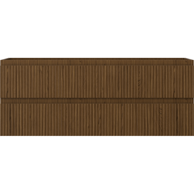 Mexen Rivel баня шкаф под мивка 120 см, 2 чекмеджета, оребрен, орех - 91A20-12047-2-BFF86