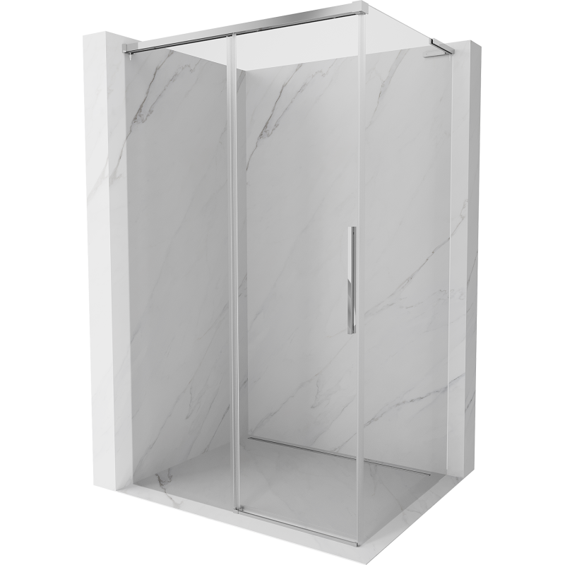 Mexen Rox L плъзгаща душ кабина 90 x 95 см, прозрачна, хром - 8C2L-090-095-01-00