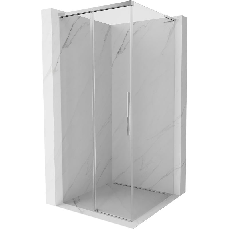 Mexen Rox L плъзгаща се душ кабина 95 x 95 см, прозрачна, хром - 8C2L-095-095-01-00