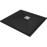 Mexen Stone+ композитен квадратен душ под 100 x 100 см, черен - 44701010