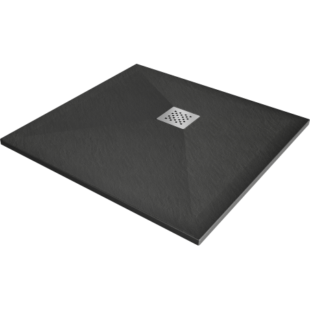 Mexen Stone+ композитен квадратен душ кабина 80 x 80 см, антрацит - 44718080