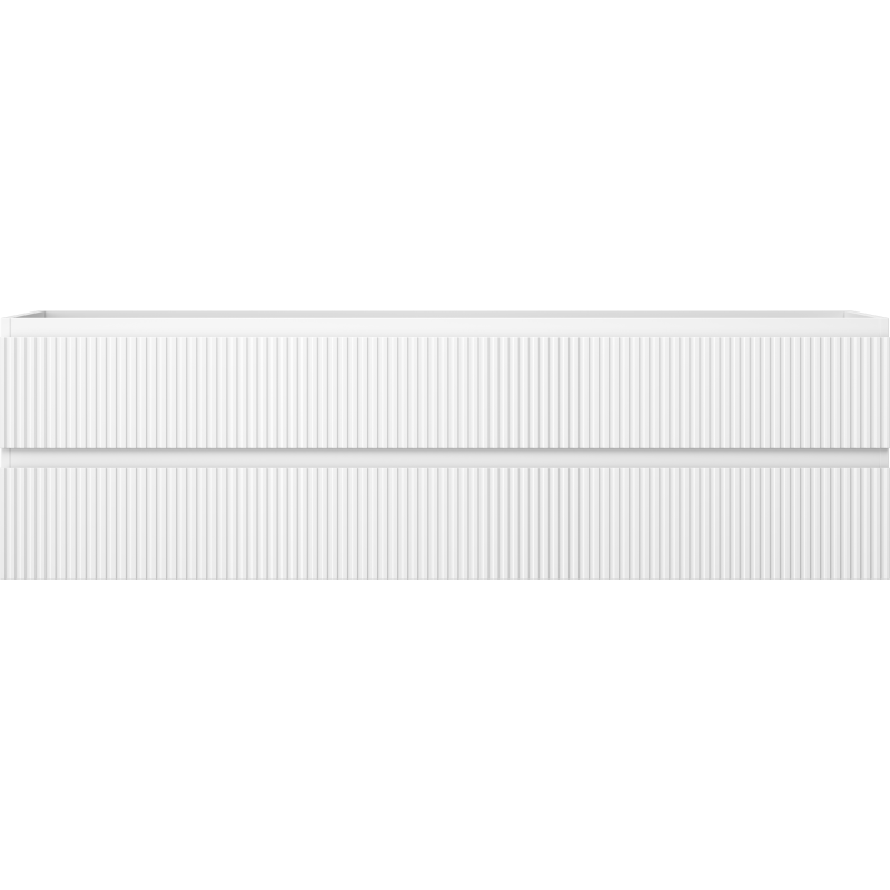 Mexen Rivel шкаф за баня под умивалник 160 см, 2 чекмеджета, оребрена, бяла матова - 91A20-16047-2-BFF01