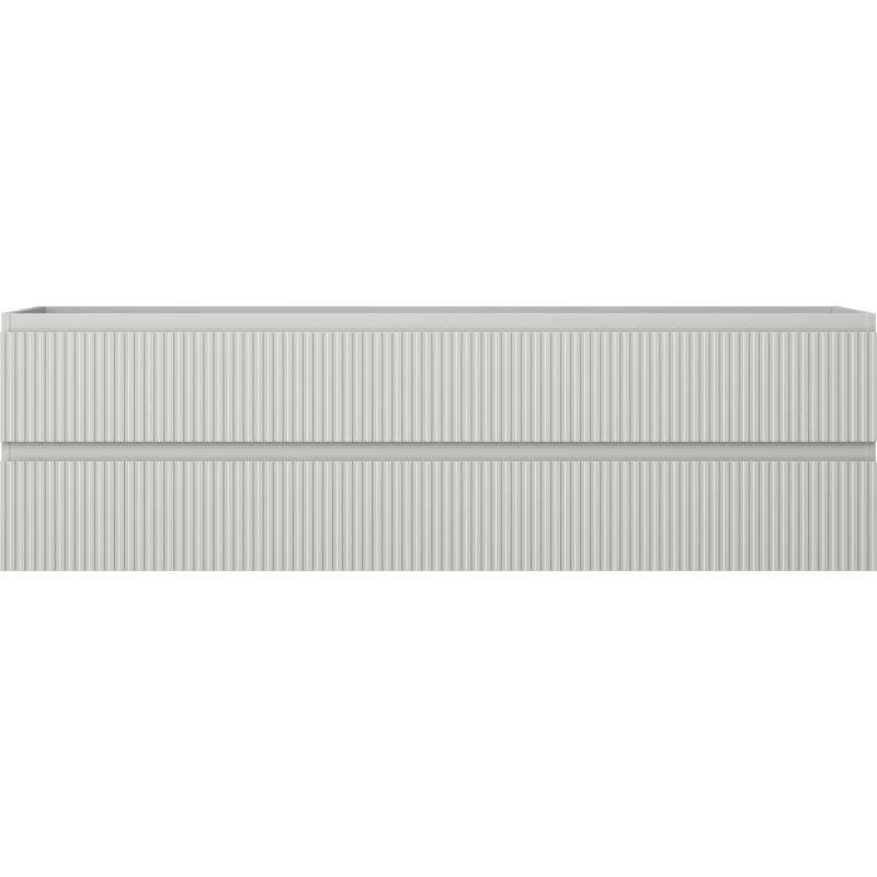 Mexen Rivel шкаф за баня под умивалник 160 см, 2 чекмеджета, с оребряване, сив