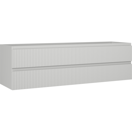 Mexen Rivel шкаф за баня под умивалник 160 см, 2 чекмеджета, с оребряване, сив