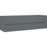 Шкаф за баня Mexen Rivel под мивка 160 cm, 2 чекмеджета, оребрен, графит мат - 91A20-16047-2-BFF66